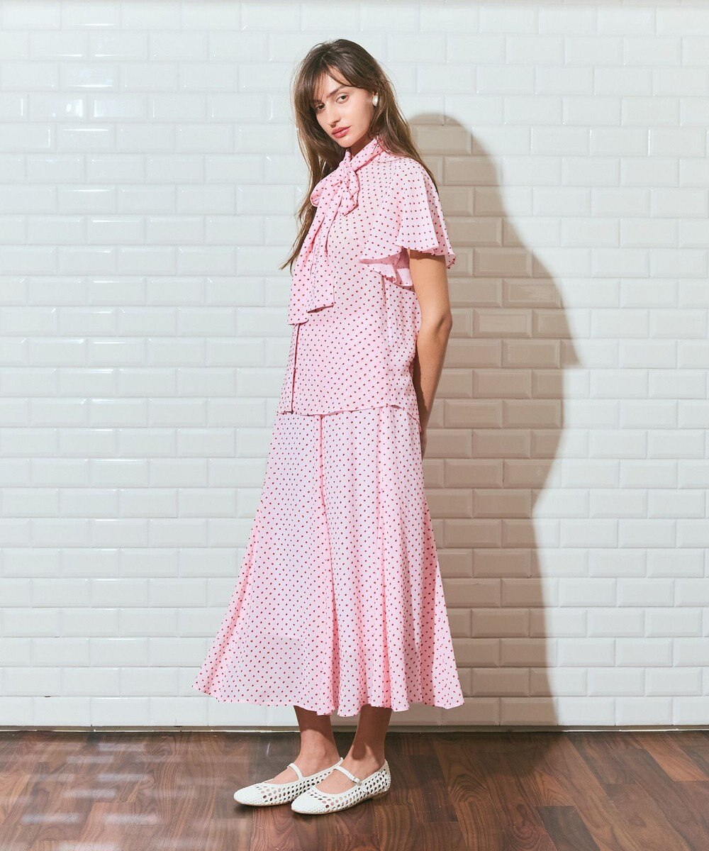 GRACE CONTINENTAL ドットジャガードスカート 