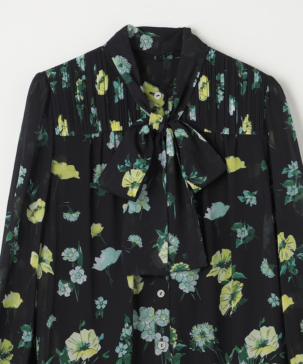 GRACE CONTINENTAL グラデフラワープリントワンピース 