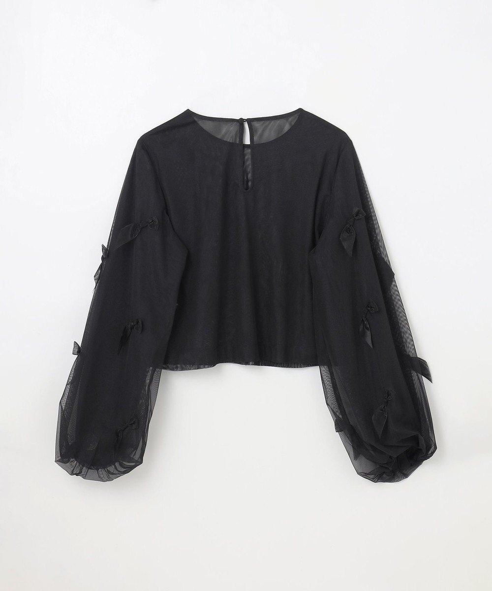 GRACE CONTINENTAL リボンチュールトップ 