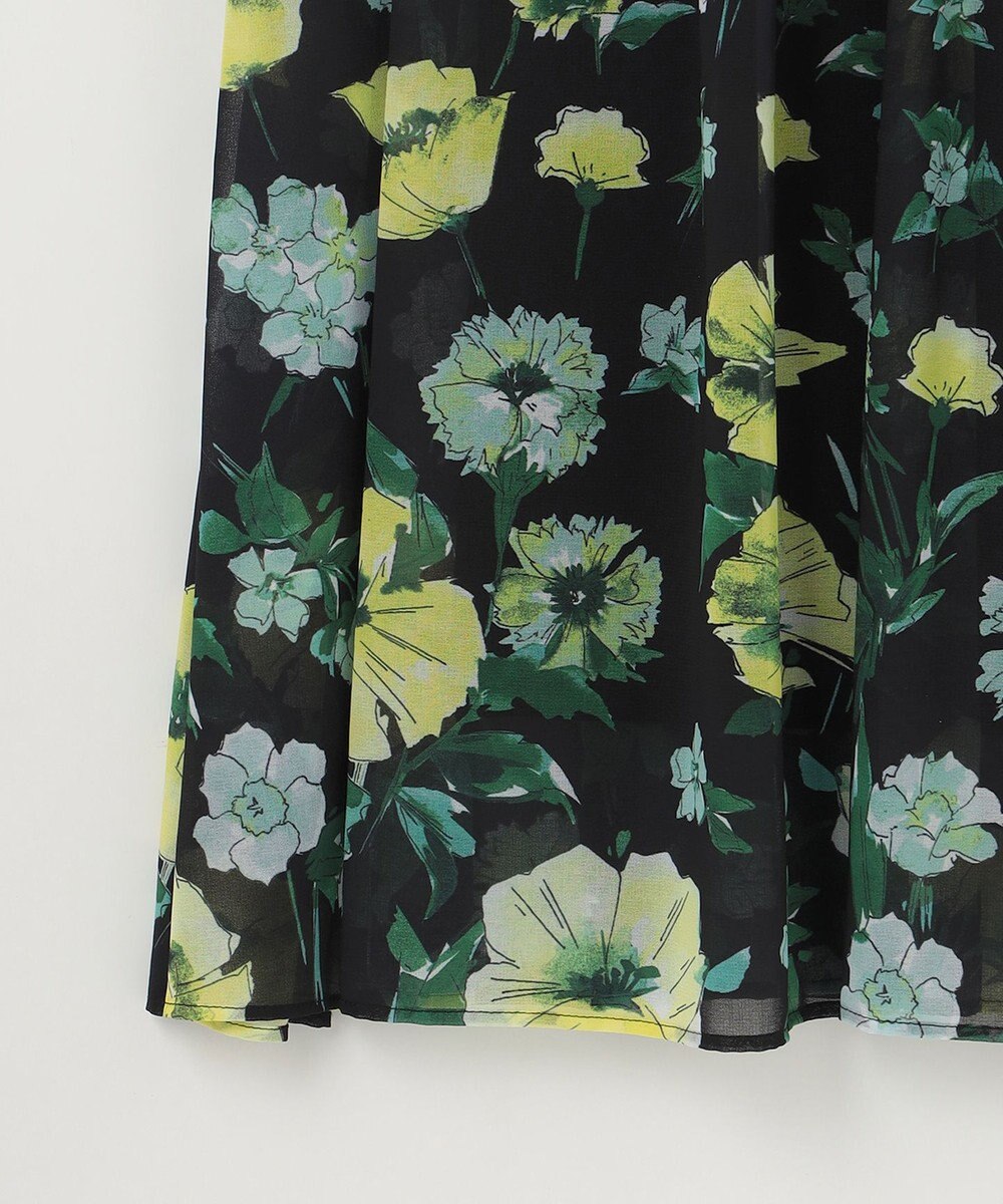 GRACE CONTINENTAL グラデフラワープリントワンピース