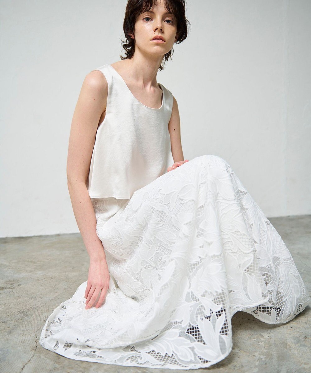 GRACE CONTINENTAL ケミカルリーフスカート 