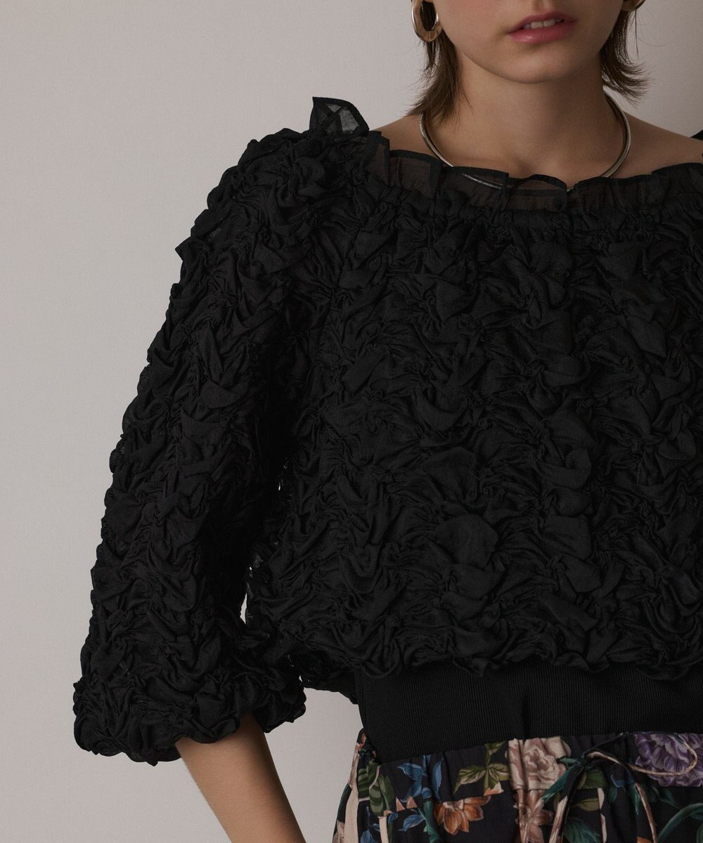 GRACE CONTINENTAL シャーリングトップ 