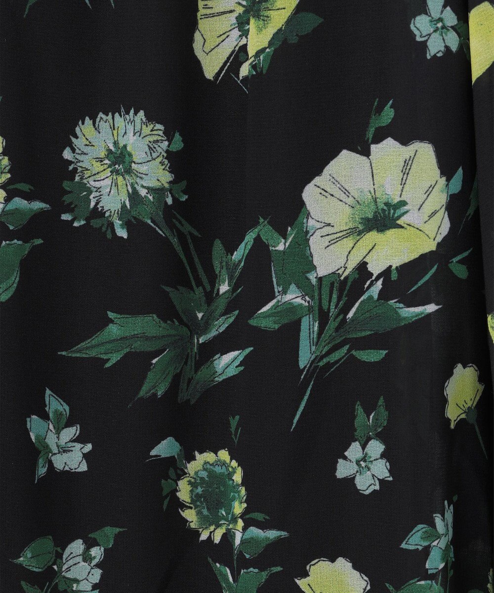 GRACE CONTINENTAL グラデフラワープリントワンピース 