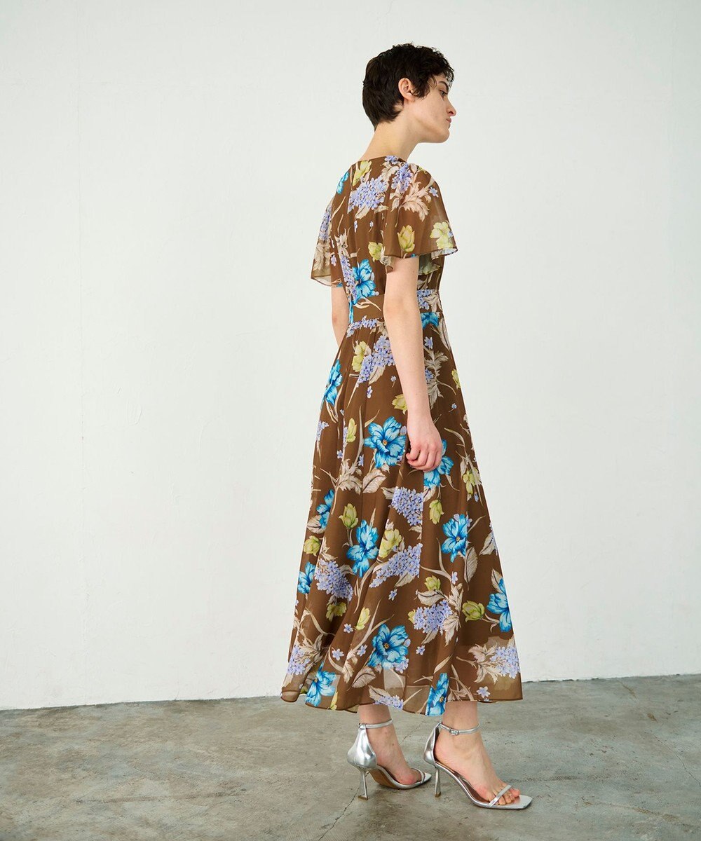 GRACE CONTINENTAL ミモザプリントワンピース 