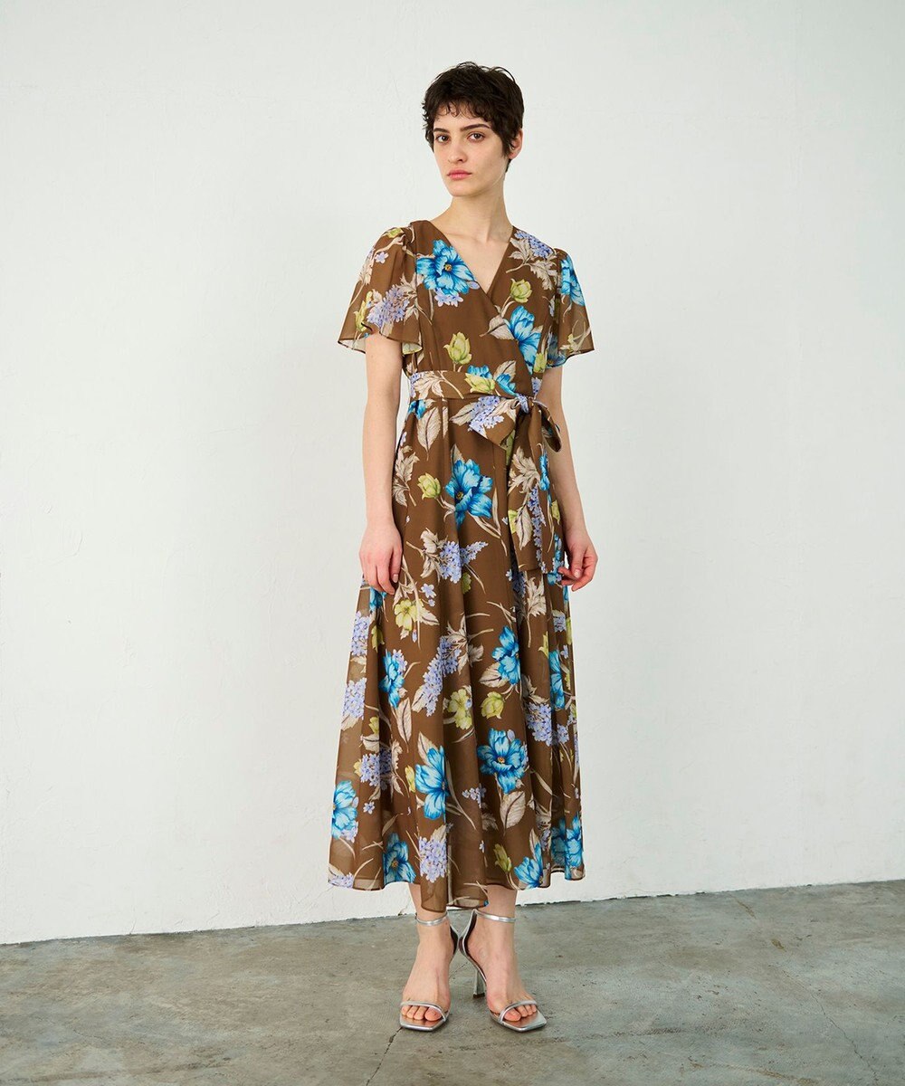 GRACE CONTINENTAL ミモザプリントワンピース