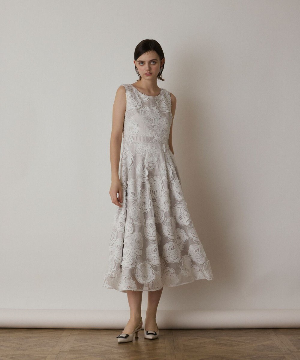 GRACE CONTINENTAL ローズ刺繍ワンピース 