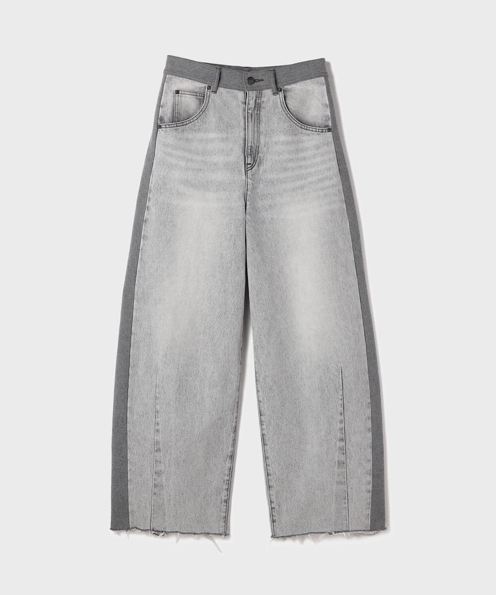 GRACE CONTINENTAL サイドラインデニムパンツ 