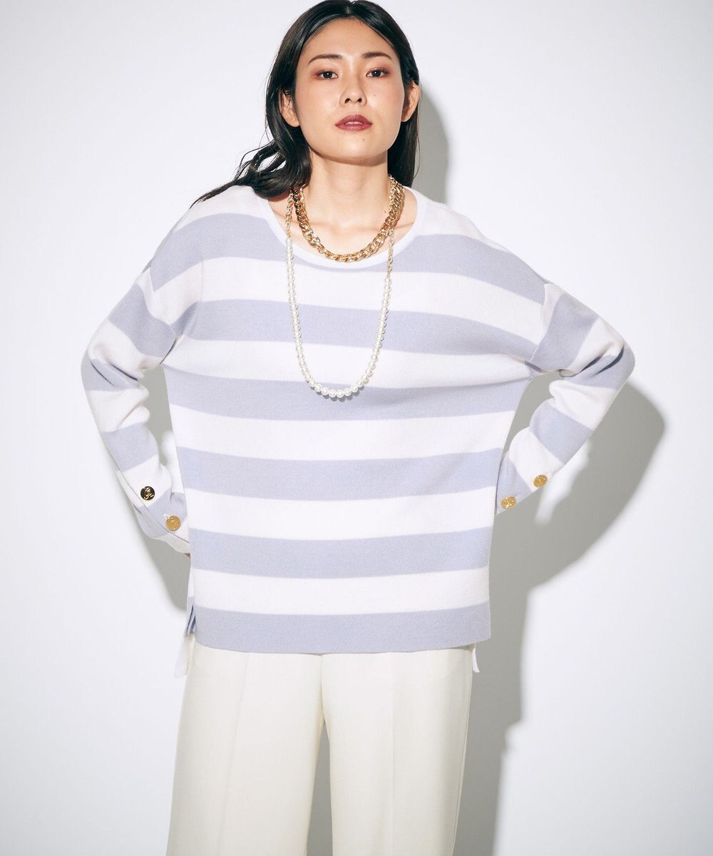 メタル釦付ニットトップ Grace Continental Grace Continental グレースコンチネンタル 通販