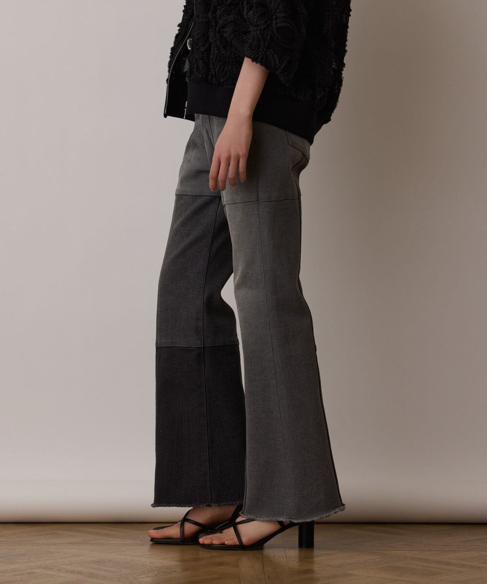 GRACE CONTINENTAL パッチワークデニムパンツ