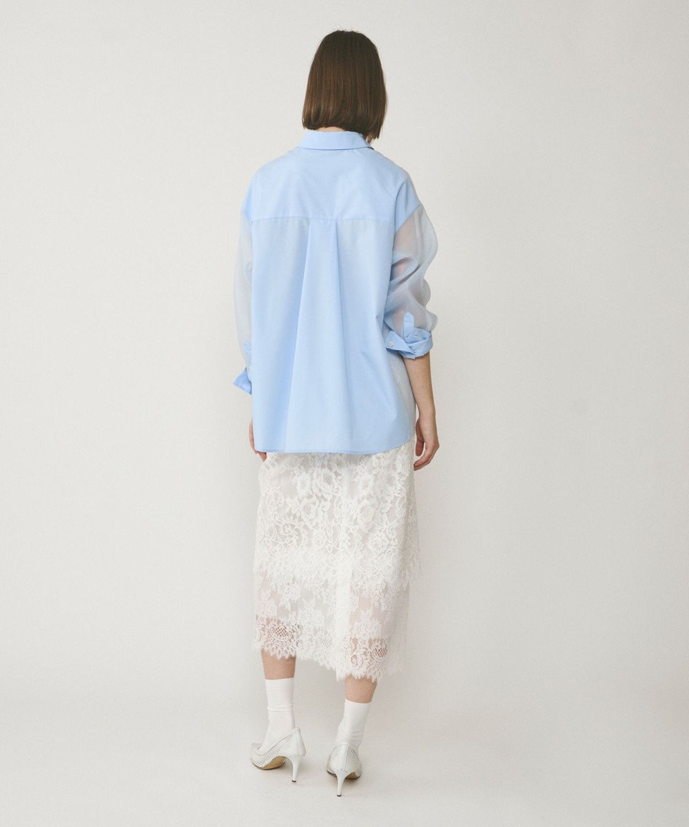 GRACE CONTINENTAL シアーコンビオーバーシャツ