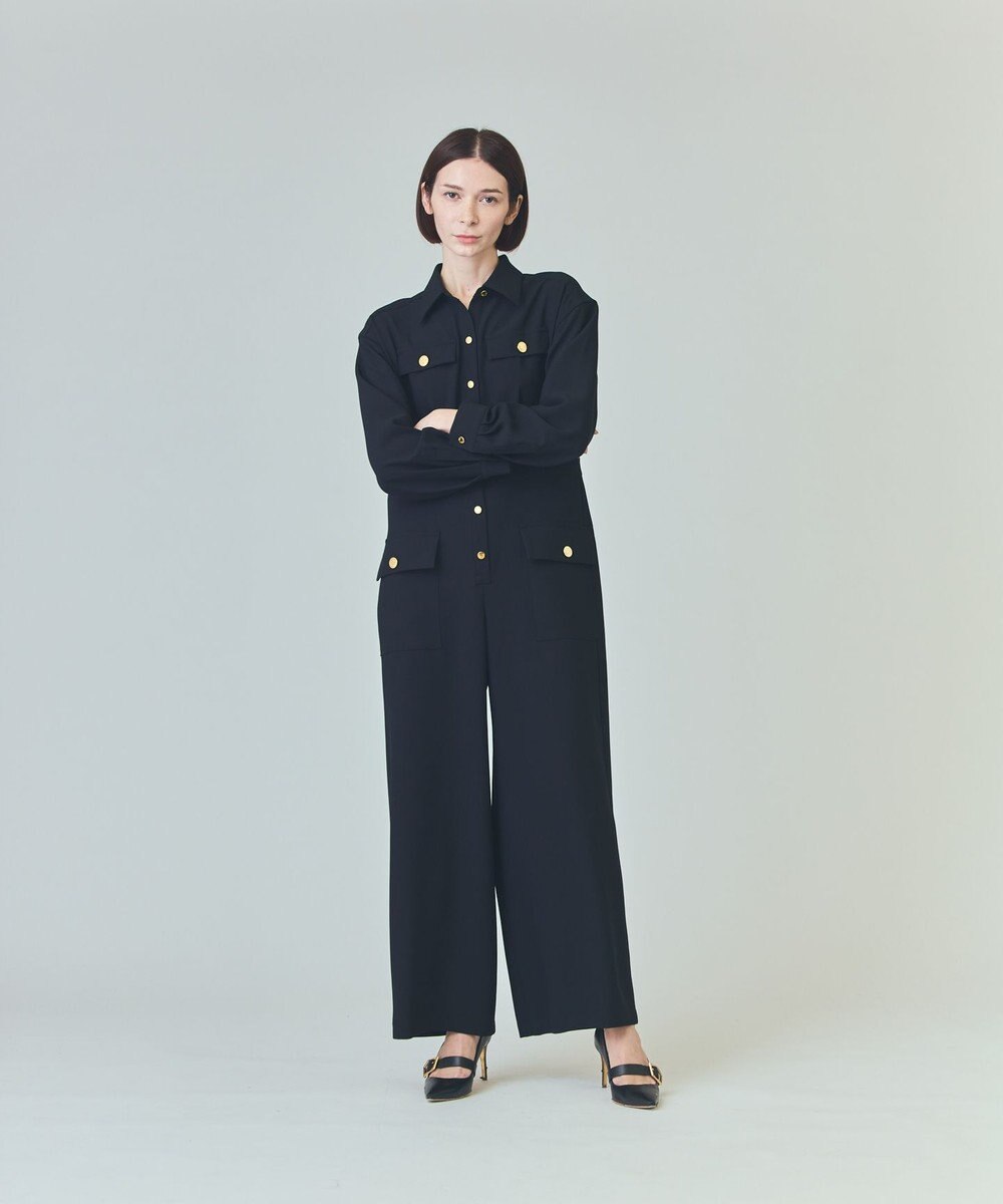 GRACE CONTINENTAL バックサテンオールインワン 