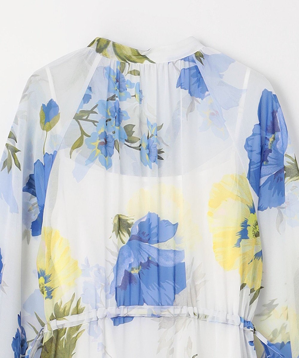 GRACE CONTINENTAL ビッグボタニカルシャツワンピース 