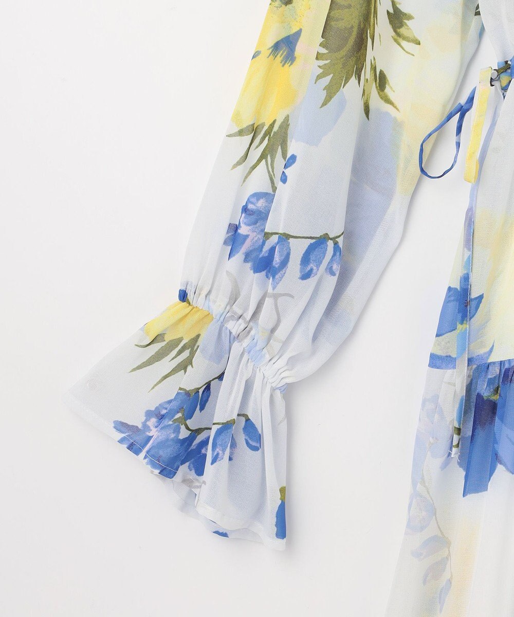 GRACE CONTINENTAL ビッグボタニカルシャツワンピース 