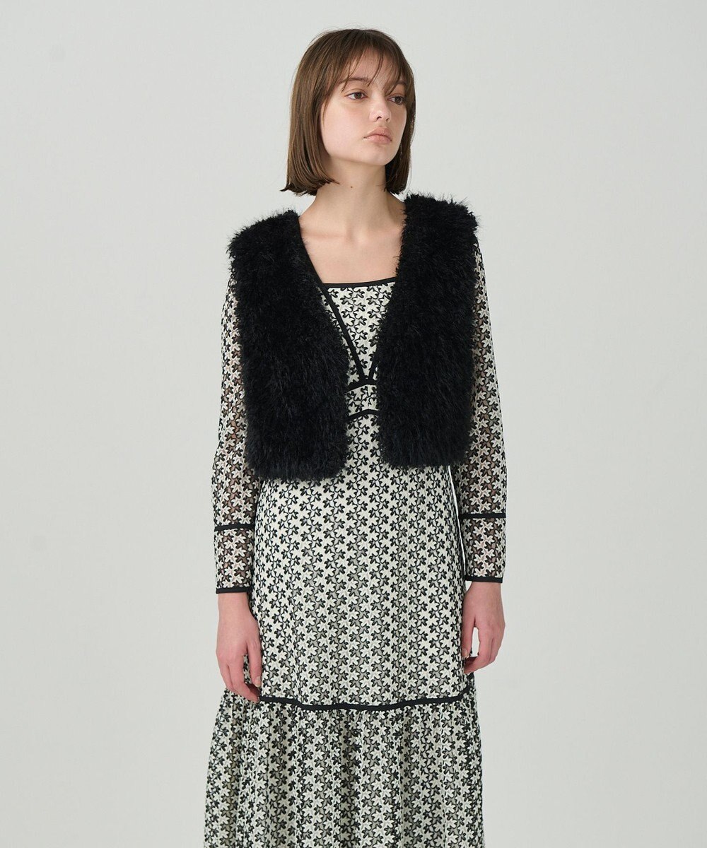 GRACE CONTINENTAL ショートファーベスト