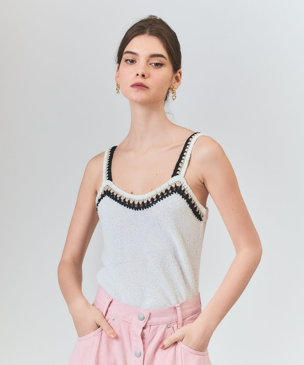 GRACE CONTINENTAL ツイーディーニットキャミ