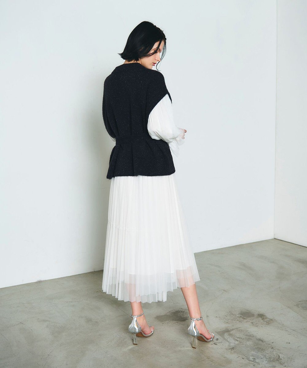 GRACE CONTINENTAL フェザーニットコンビトップ