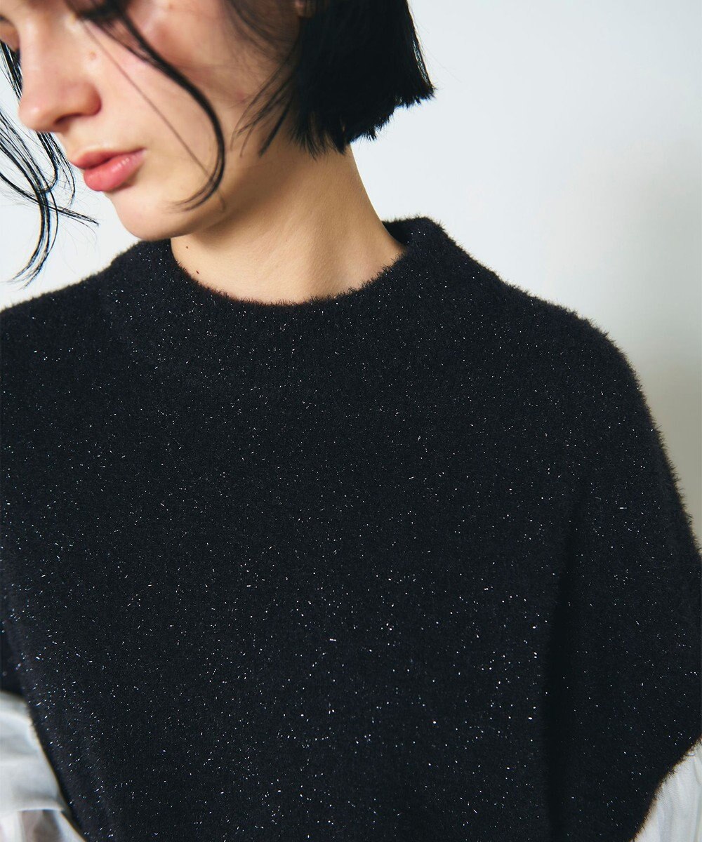 GRACE CONTINENTAL フェザーニットコンビトップ 