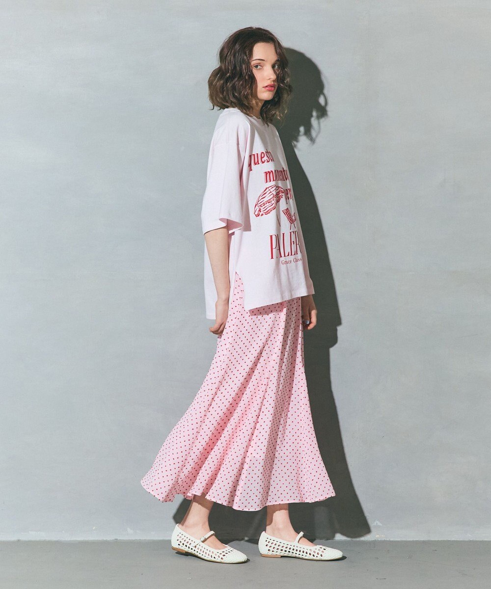 GRACE CONTINENTAL ドットジャガードスカート 