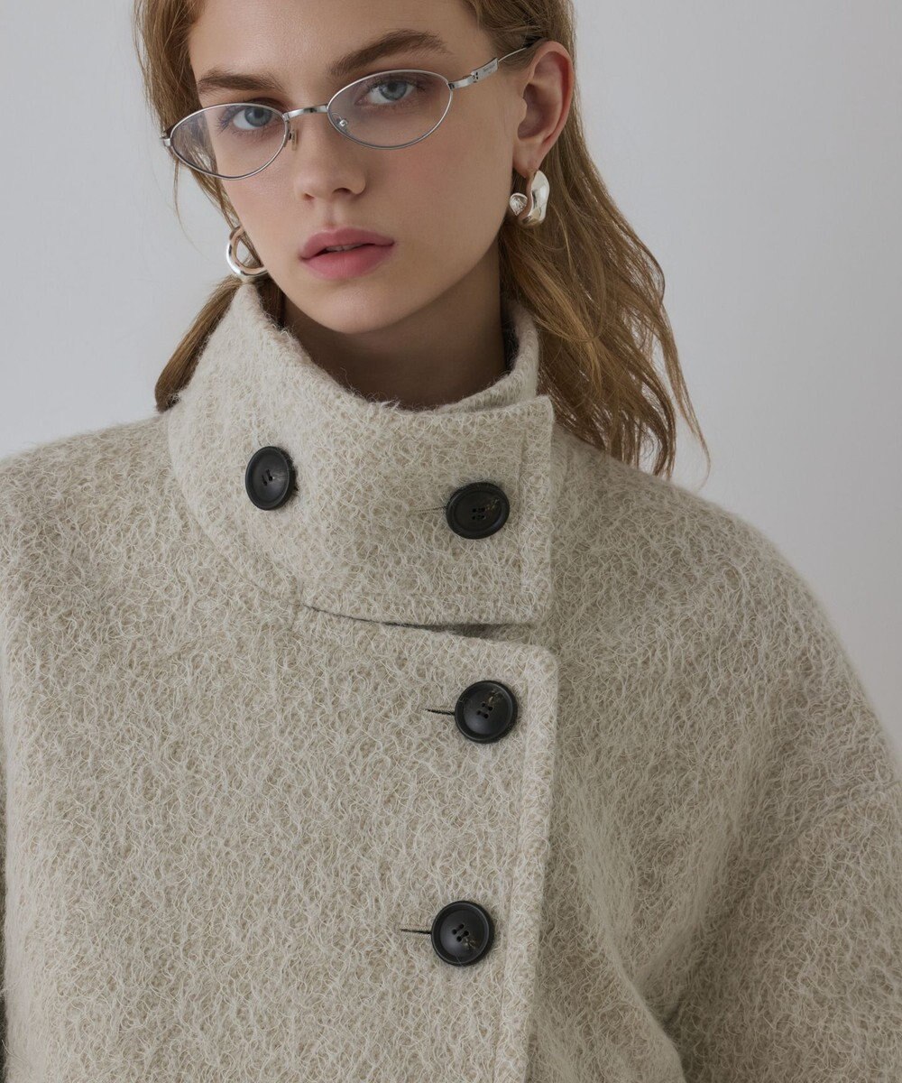 GRACE CONTINENTAL アルパカシャギージャケット 