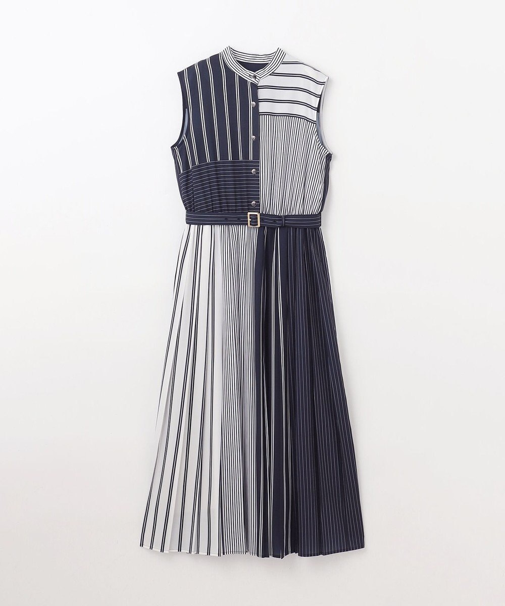 GRACE CONTINENTAL ストライププリントワンピース 
