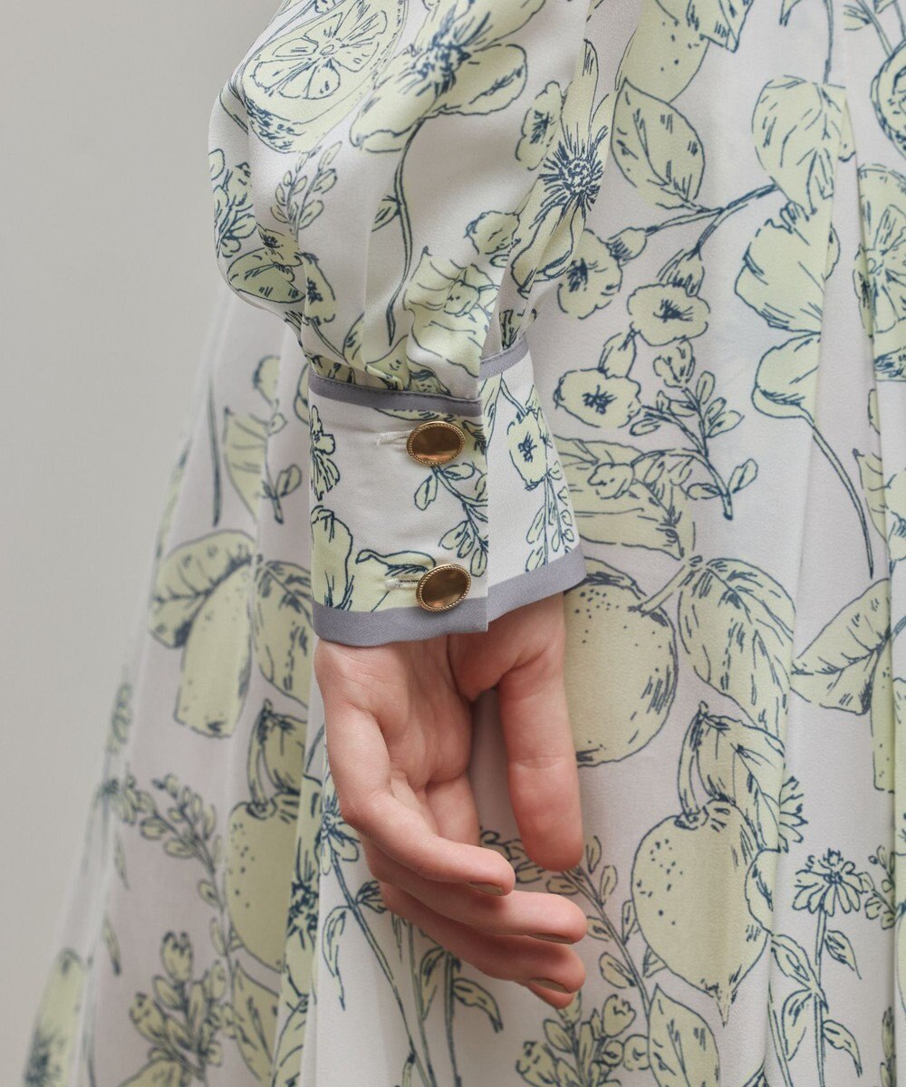 GRACE CONTINENTAL フルーツフラワープリントトップ 