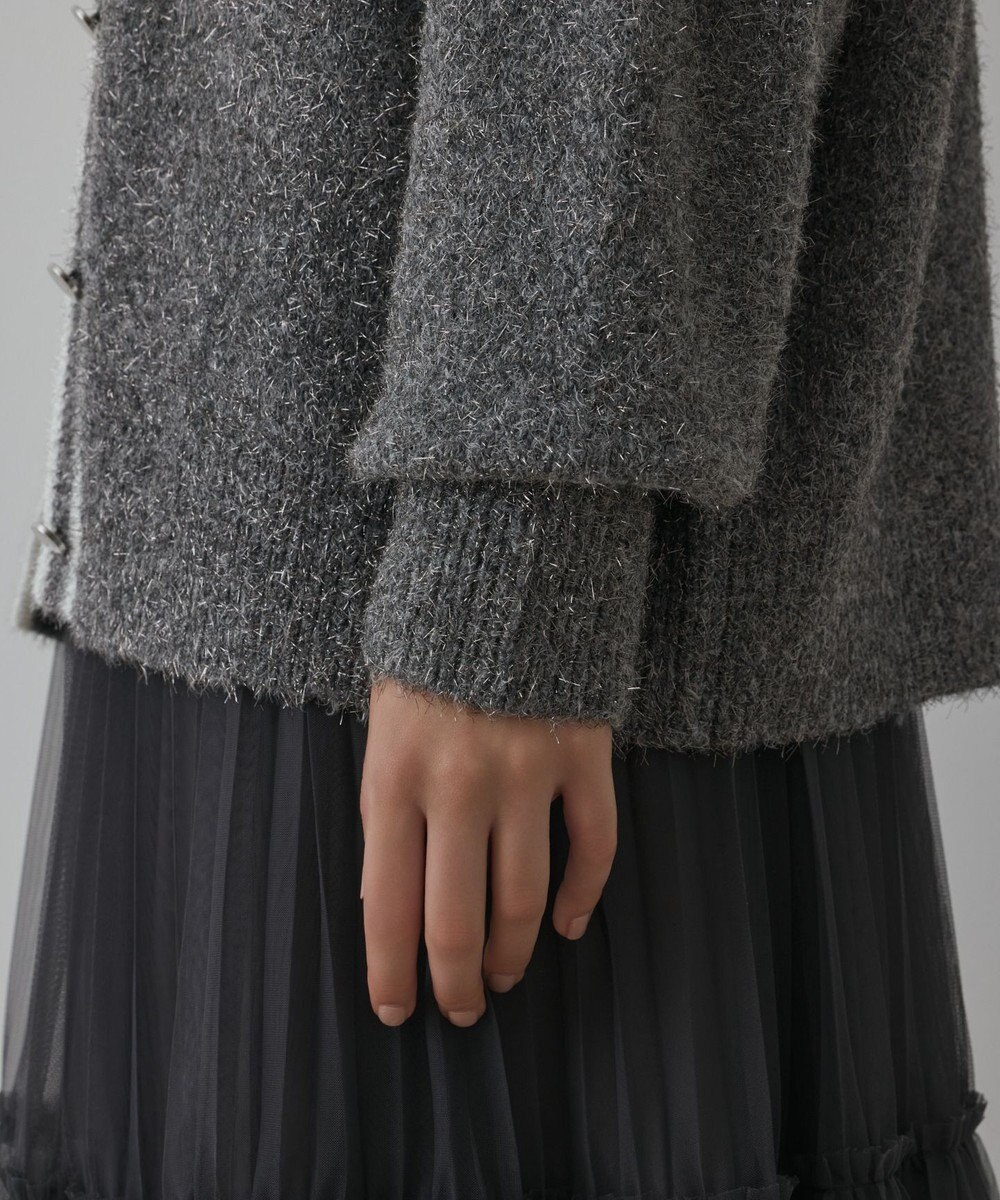 GRACE CONTINENTAL グリッターニットカーディガン 