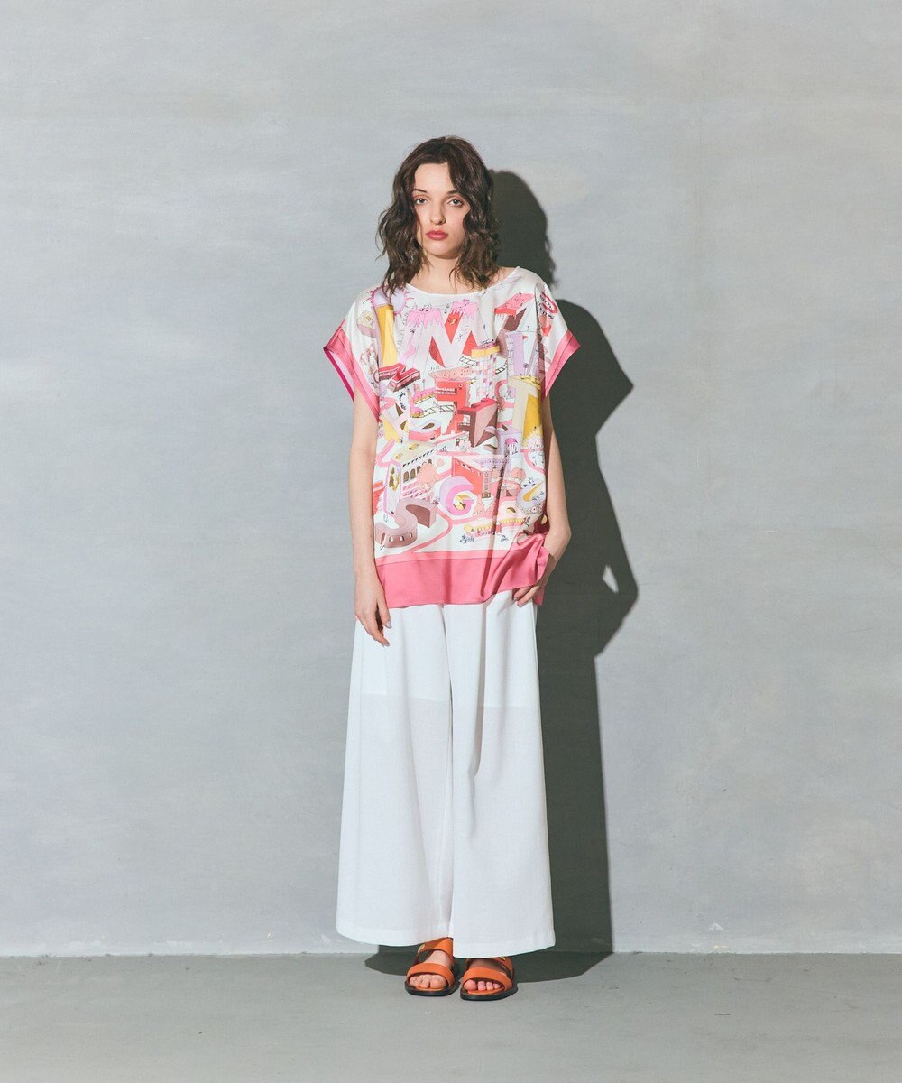 GRACE CONTINENTAL スカーフポンチョトップ 