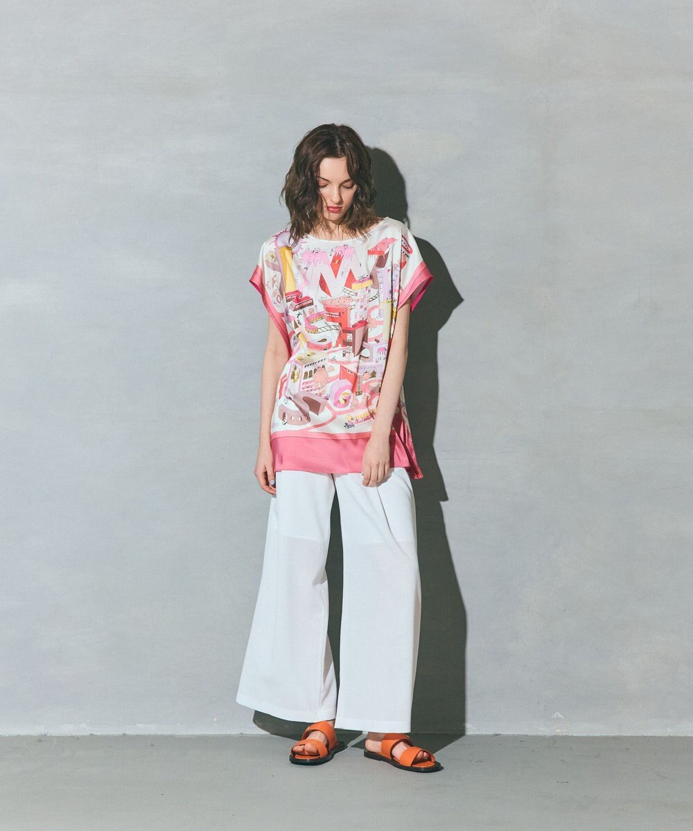 GRACE CONTINENTAL スカーフポンチョトップ 