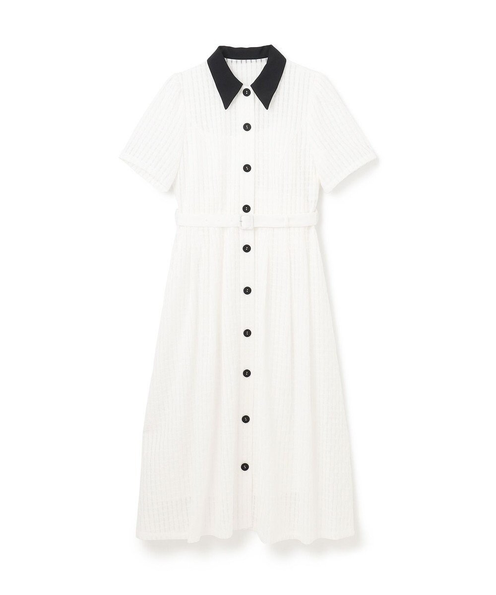 GRACE CONTINENTAL シアーチェックシャツワンピース 