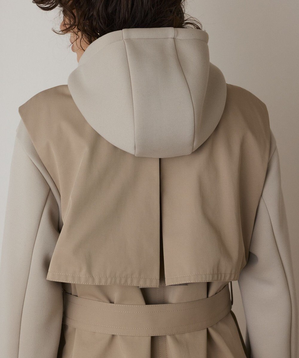 GRACE CONTINENTAL パーカーコンビトレンチ