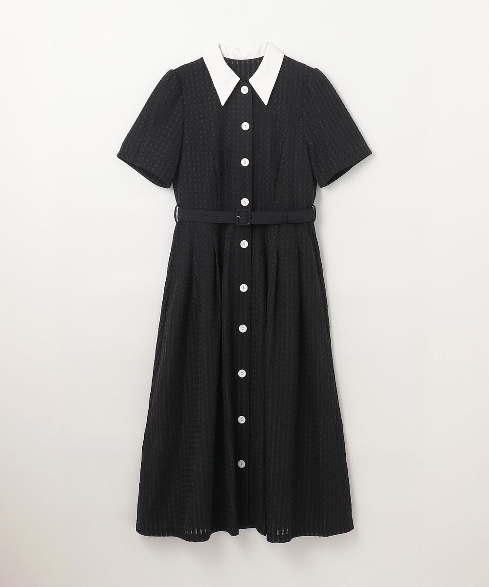 GRACE CONTINENTAL シアーチェックシャツワンピース 