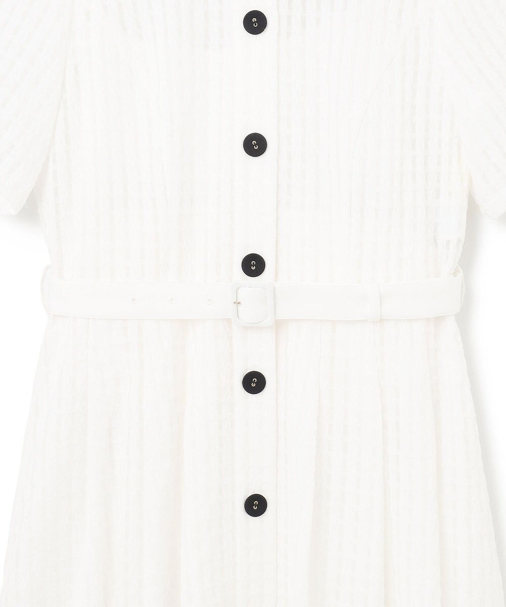 GRACE CONTINENTAL シアーチェックシャツワンピース 