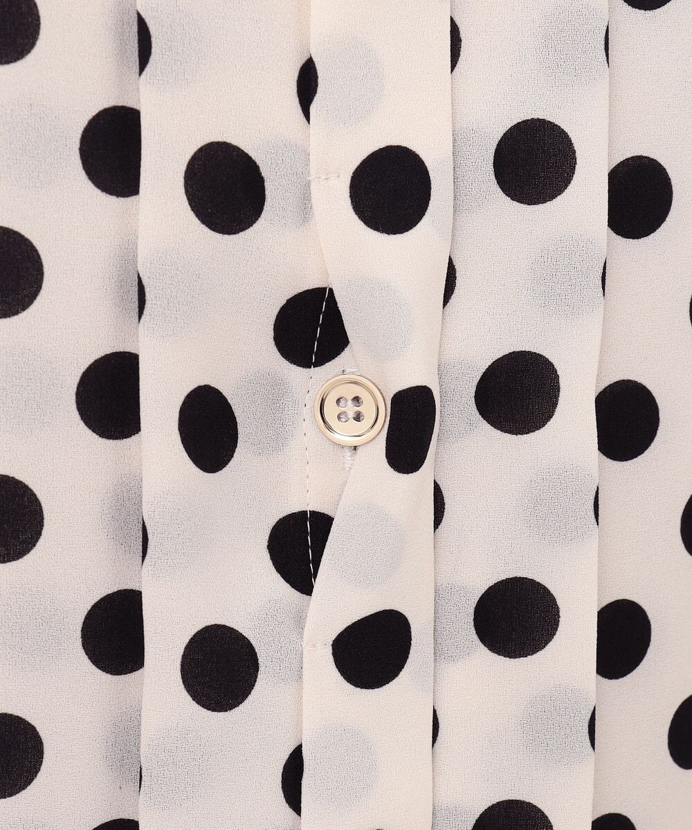 GRACE CONTINENTAL ドットプリントボウタイブラウス 