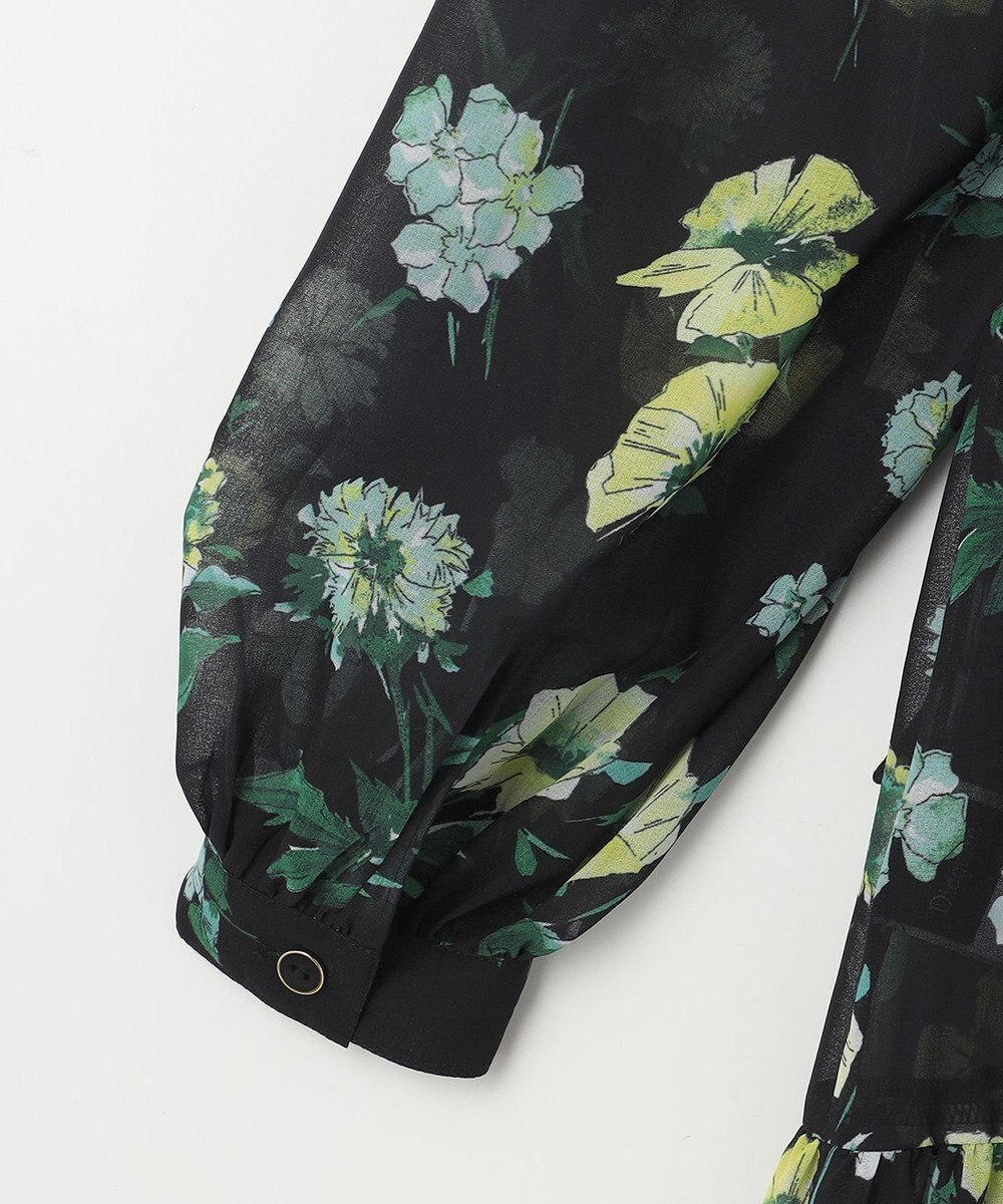 GRACE CONTINENTAL グラデフラワープリントワンピース 