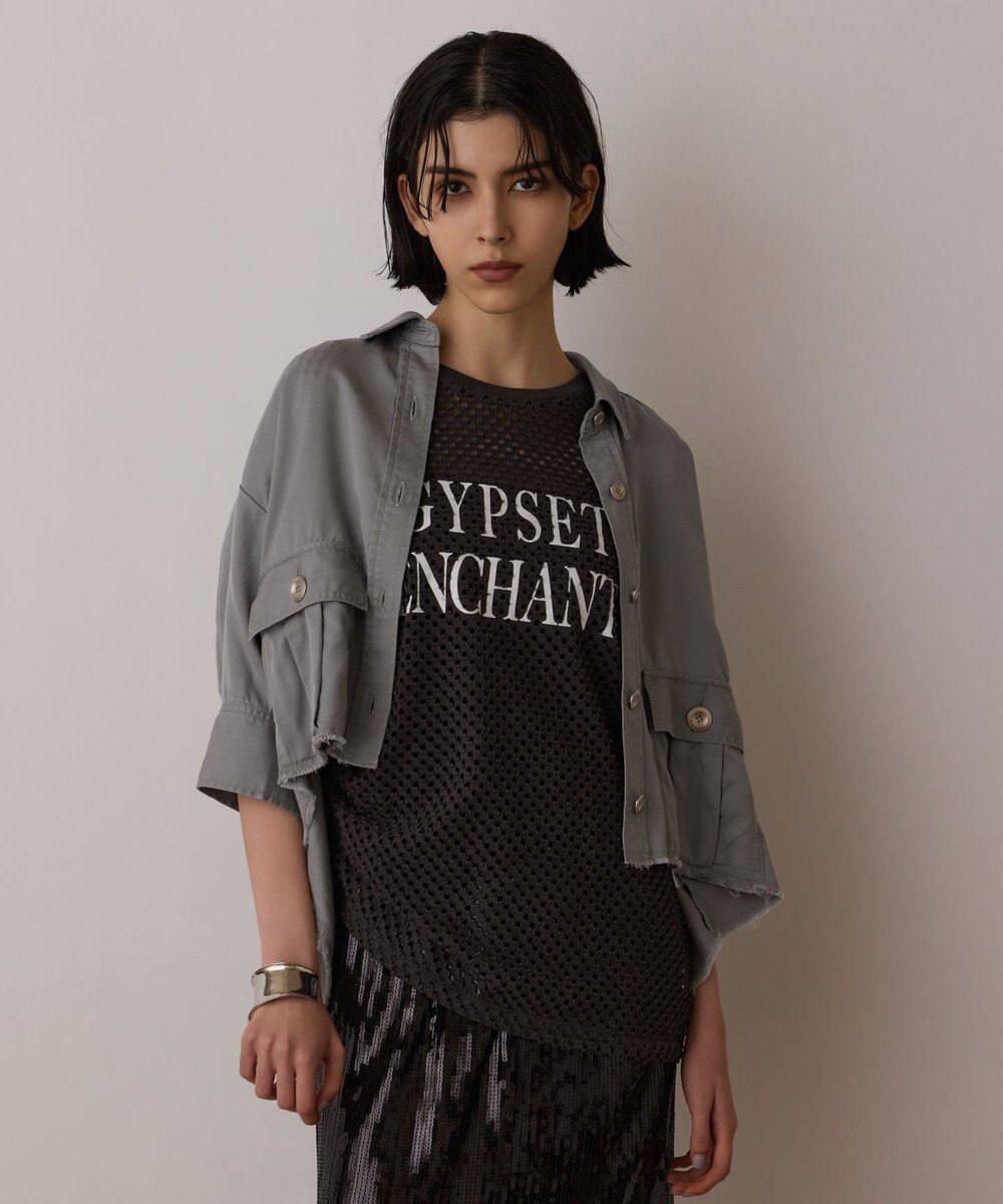 GRACE CONTINENTAL ハーフスリーブルーズシャツ