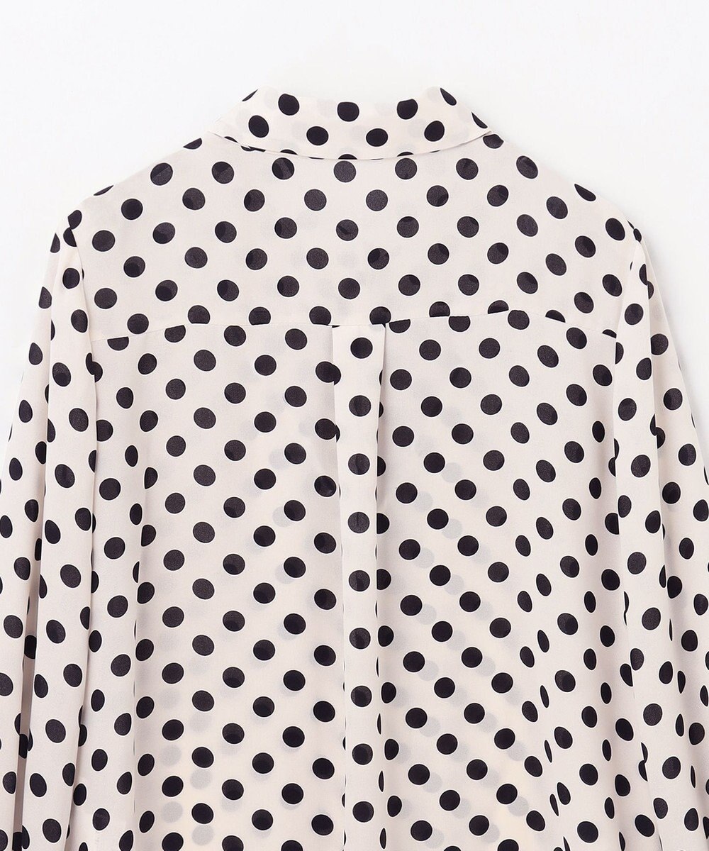 GRACE CONTINENTAL ドットプリントボウタイブラウス 