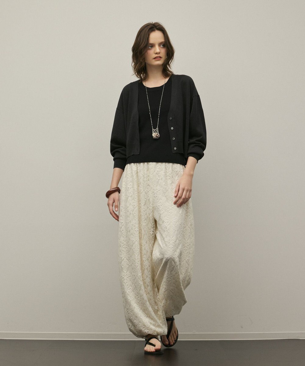 GRACE CONTINENTAL スリーブスリットニットカーディガン 