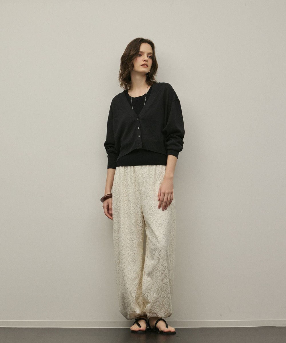 GRACE CONTINENTAL スリーブスリットニットカーディガン 