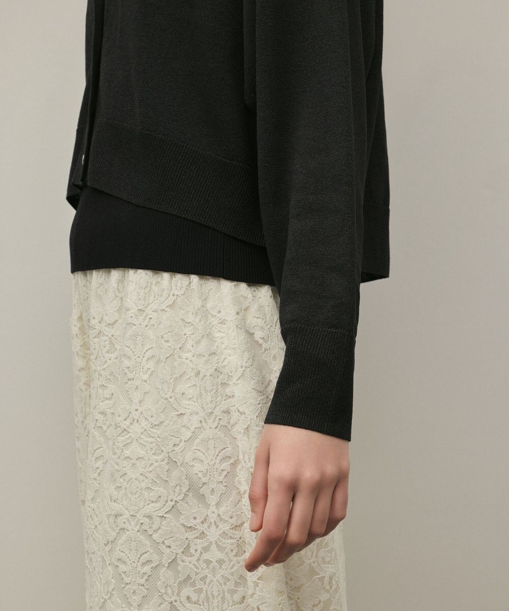 GRACE CONTINENTAL スリーブスリットニットカーディガン 