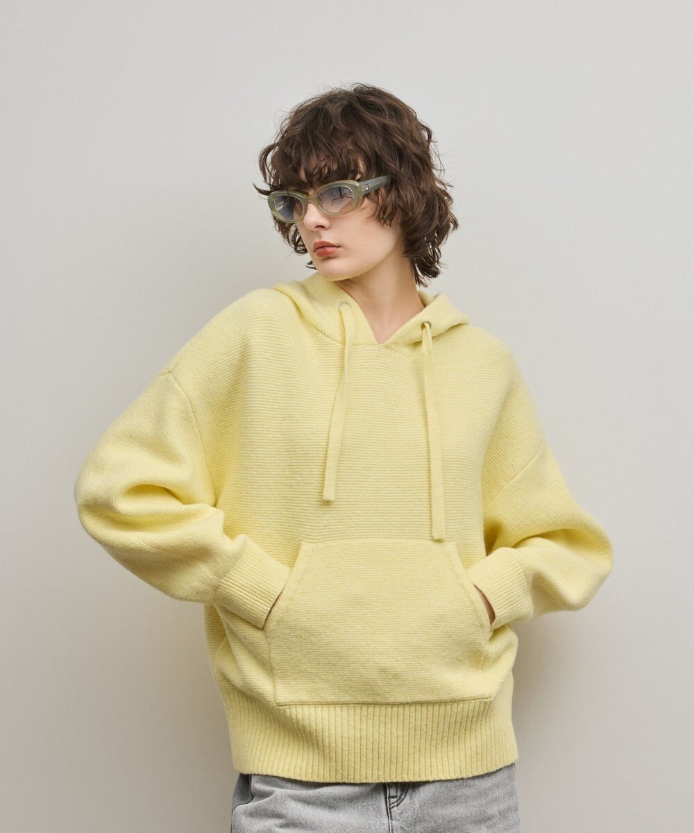 GRACE CONTINENTAL ガーターニットパーカー 