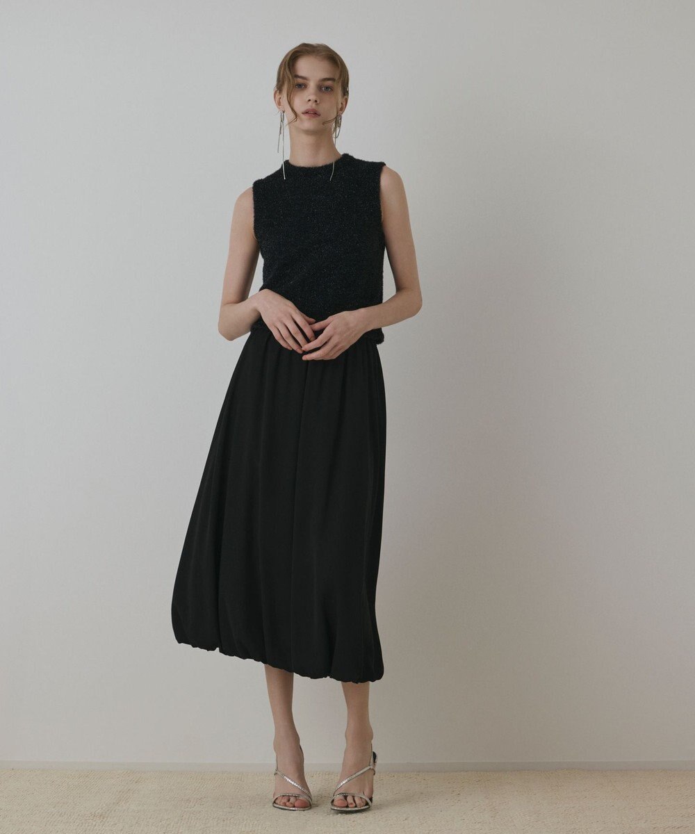 GRACE CONTINENTAL ラメフェザ－ニットトップ 