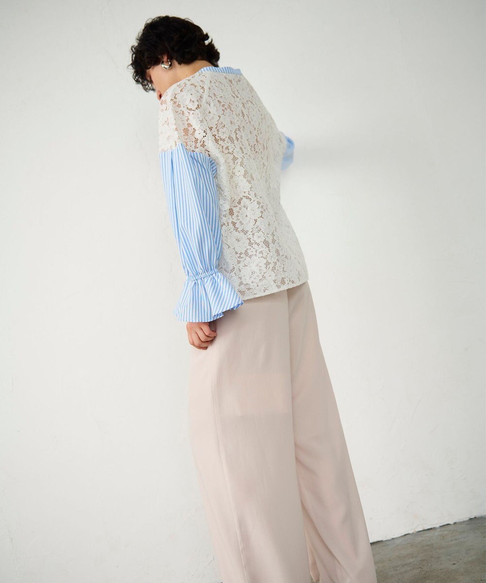 GRACE CONTINENTAL レースコンビブラウス 