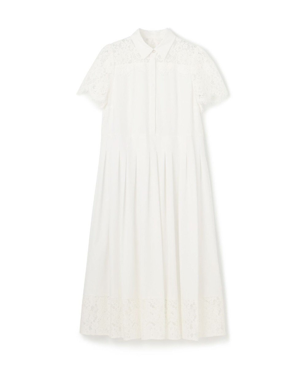 GRACE CONTINENTAL レースコンビタフタワンピース 