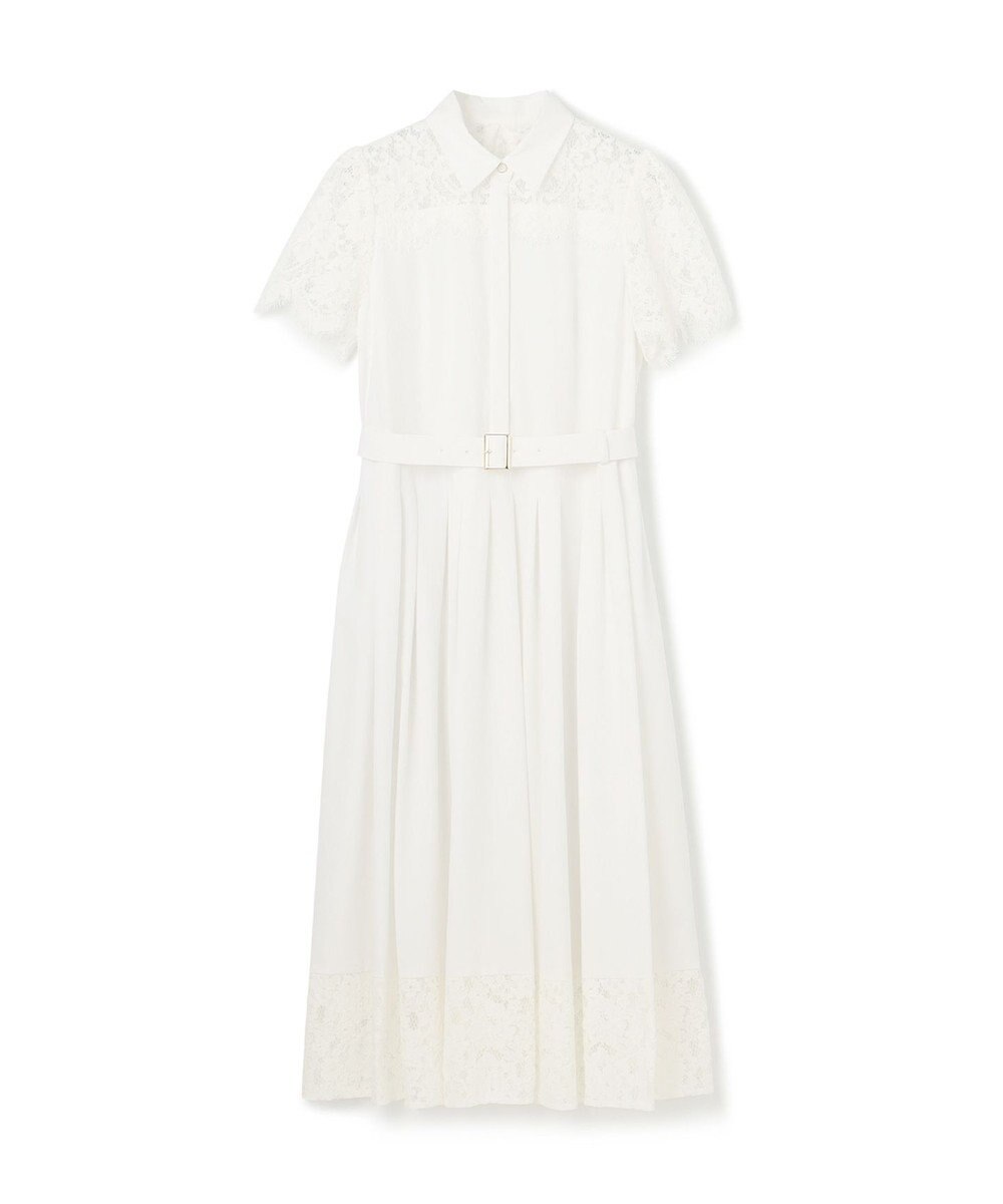 GRACE CONTINENTAL レースコンビタフタワンピース 