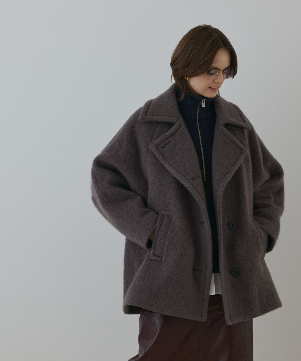 GRACE CONTINENTAL シャギ－ハ－フコ－ト 