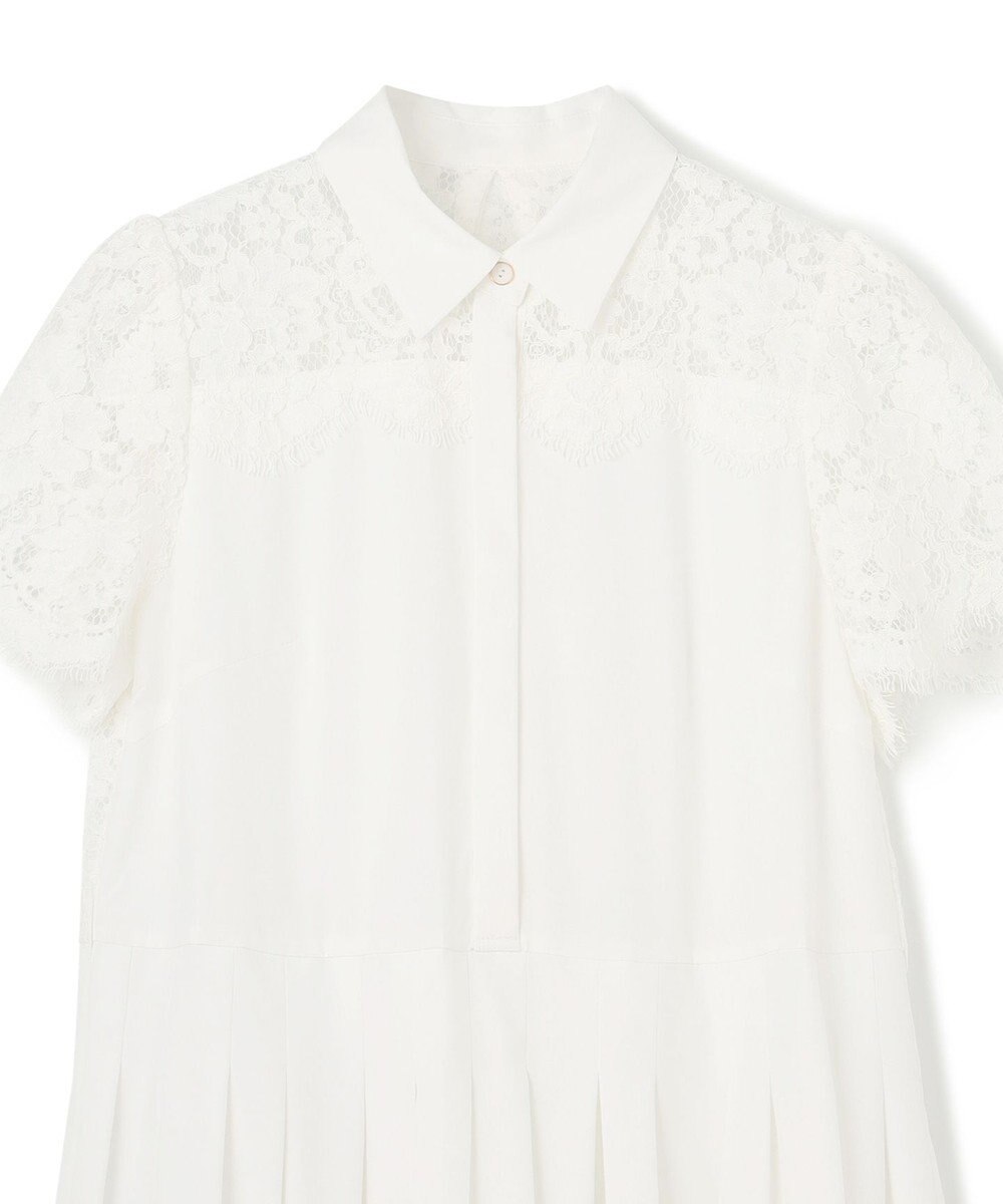 GRACE CONTINENTAL レースコンビタフタワンピース 