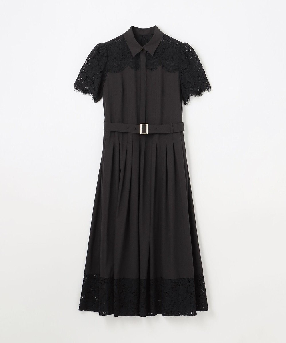 GRACE CONTINENTAL レースコンビタフタワンピース 