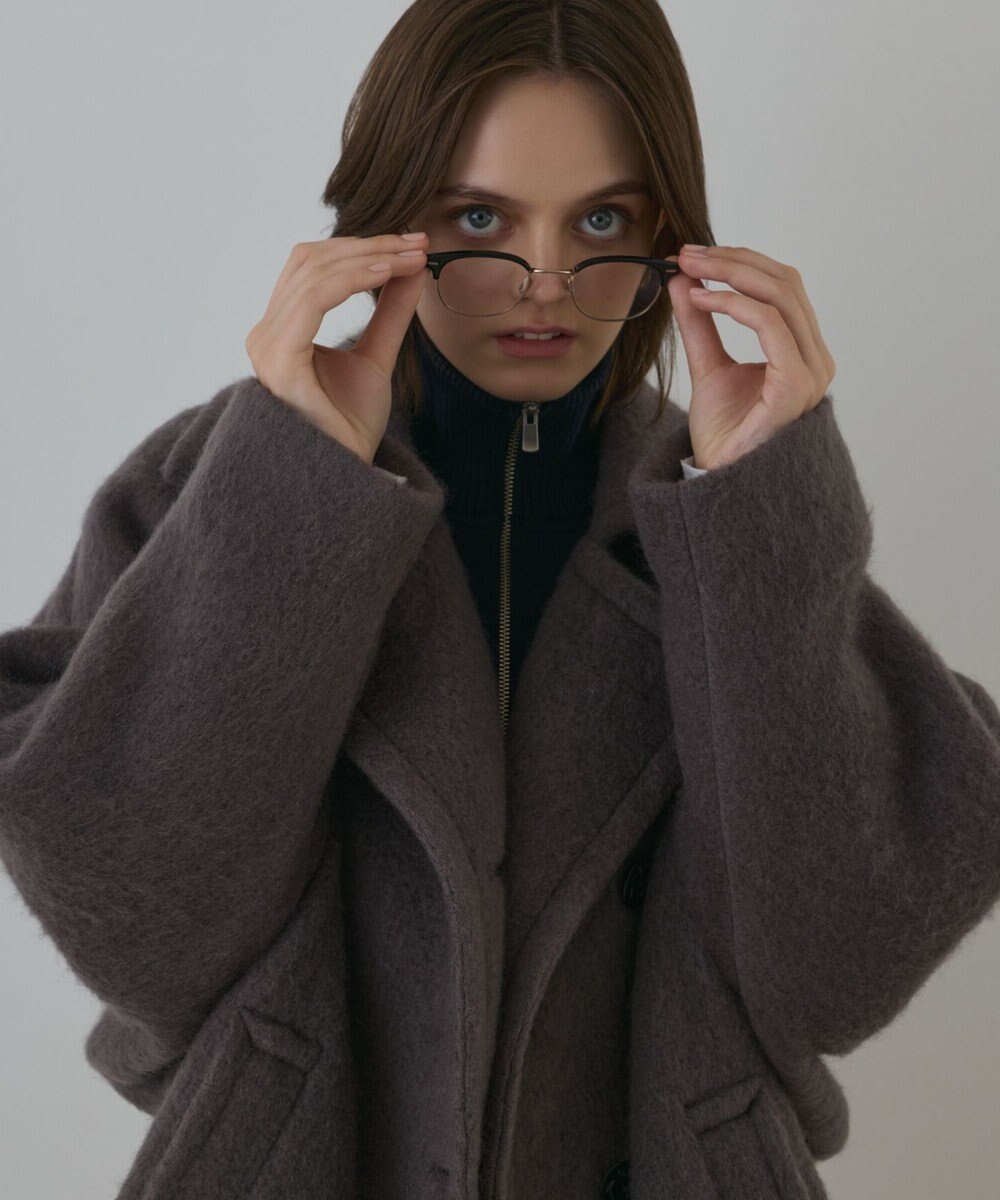 GRACE CONTINENTAL シャギ－ハ－フコ－ト 