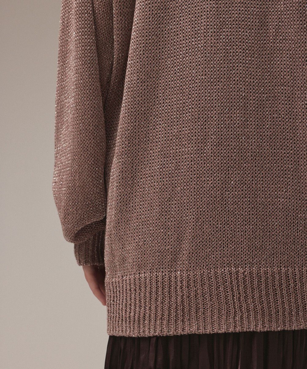 GRACE CONTINENTAL ラメルーズニットカーディガン 