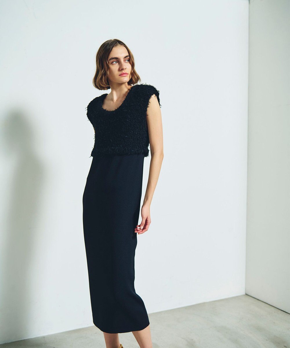 GRACE CONTINENTAL ツイーディーコンビニットワンピース 